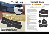 Trim-to-Fit Half-Pad Shims Thinline Plus